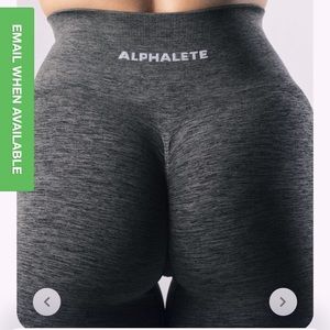 Alphalete Amplify Biker Short - Powder Grey Medium